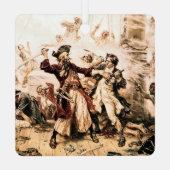 キャプチャー、海賊黒ひげ、アン女王の復讐 メタルオーナメント (裏面)