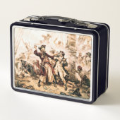 キャプチャー、海賊黒ひげ、アン女王の復讐 メタルランチボックス (裏面)