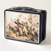 キャプチャー、海賊黒ひげ、アン女王の復讐 メタルランチボックス (正面)