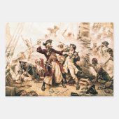 キャプチャー、海賊黒ひげ、アン女王の復讐 ラッピングペーパーシート (正面)