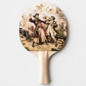 キャプチャー、海賊黒ひげ、アン女王の復讐 卓球ラケット (正面)