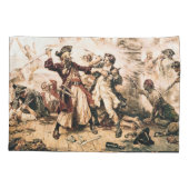 キャプチャー、海賊黒ひげ、アン女王の復讐 枕カバー (裏面-左)