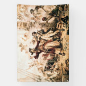 キャプチャー、海賊黒ひげ、アン女王の復讐 横断幕 (縦)