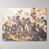 キャプチャー、海賊黒ひげ、アン女王の復讐 箔ポスター (正面)