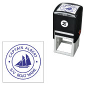 キャプテンあなたの名前スクーナー自己インクスタンプ セルフインキングスタンプ (インサイチュ)