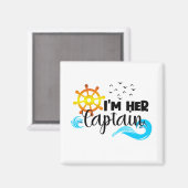 キャプテンいかりカップルクルーズバレンタインデー マグネット (正面/裏面)