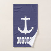 キャプテンいかりシー海セーリング バスタオルセット (ハンドタオル)