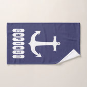 キャプテンいかりシー海セーリング バスタオルセット (ハンドタオル)