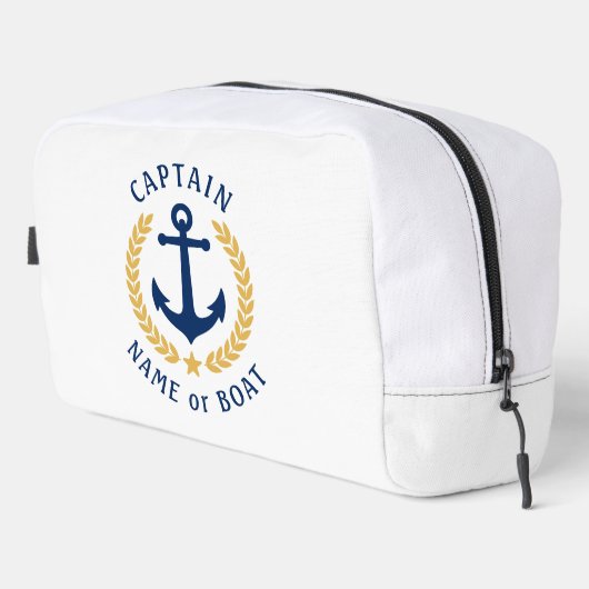 キャプテンいかりボートネーム金ゴールドローレルスタートラベル ドップキット (右コーナー)