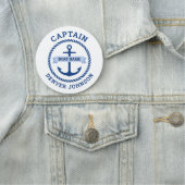 キャプテンいかり縁どロープのボート名のバナー 名札 (インサイチュ)