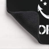 キャプテンおもしろいモーガン誕生日パーソナライズされた姓 マウスパッド (コーナー)