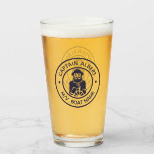 キャプテンお名前オールドスクラフエンブレムタンブラーガラス タンブラーグラス