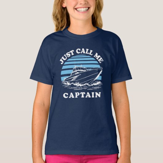 キャプテンと呼んでくれ |セーラー引用文 Tシャツ (正面)