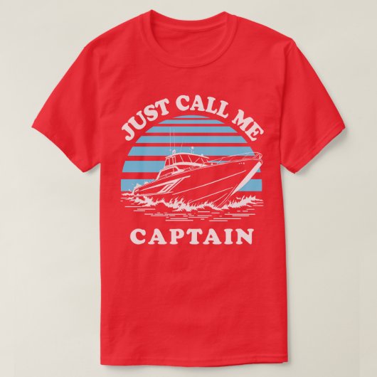 キャプテンと呼んでくれ Tシャツ (デザイン正面)