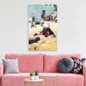 キャプテンになるハワード・ピレ キャンバスプリント (インサイチュ (リビング))