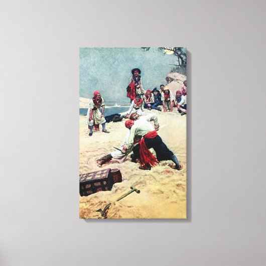 キャプテンになるハワード・ピレ キャンバスプリント (正面)