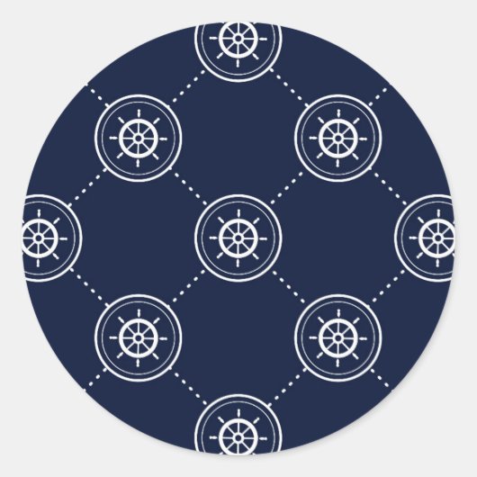 キャプテンのホイールパターン ラウンドシール (正面)