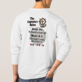 キャプテンの規則 – 長袖メンズTシャツ Tシャツ (裏面)