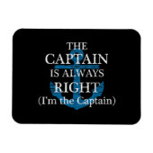 キャプテンはいつも正しく、私はキャプテンFだ マグネット (横)