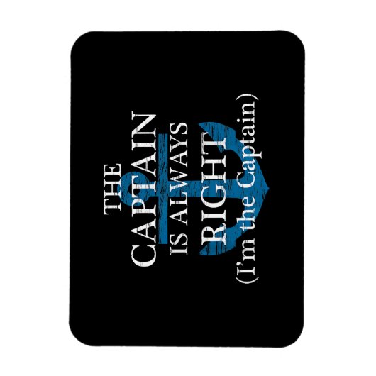 キャプテンはいつも正しく、私はキャプテンFだ マグネット (縦)
