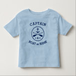 キャプテンまたはボート名航海のいかりオール星 トドラーTシャツ<br><div class="desc">海軍スタイリッシュとライトブルーの幼児Tシャツにカスタムいかりが付いた航海のが、オールとスターを交えて船長の名前やボートの名パーソナライズされた前を示している。</div>