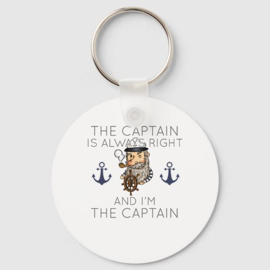 キャプテンをボートに乗せるのは常に正しく、私はCaである キーホルダー (正面)