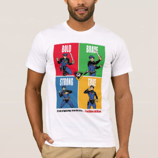 キャプテンアクショはっきりしたンBrave Tシャツ