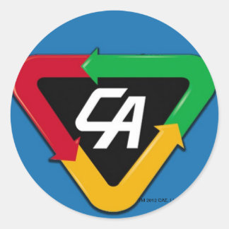 キャプテンアクションのロゴシール ラウンドシール