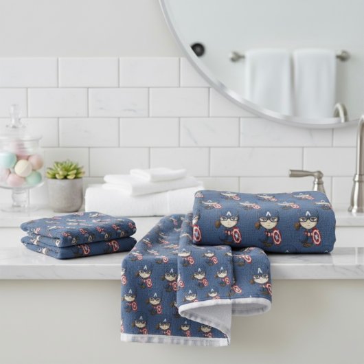 キャプテンアメリカバスタオオルセット バスタオルセット