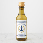 キャプテンアンドボートネームいかり金ゴールドローレルミニ ワインラベル (正面)