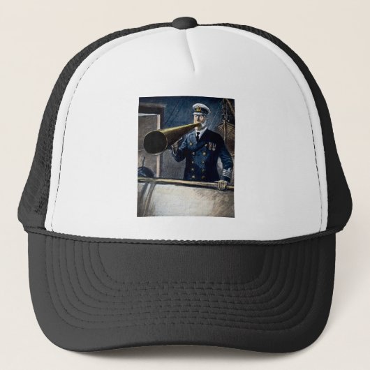 キャプテンエドワード・スミスRMSタイタニックヴィンテージ キャップ (正面)