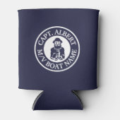 キャプテンオールドスクラフロゴパーソナライズされたクーラーボックス 缶クーラー (正面)