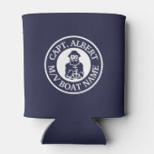 キャプテンオールドスクラフロゴパーソナライズされたクーラーボックス 缶クーラー (裏面)