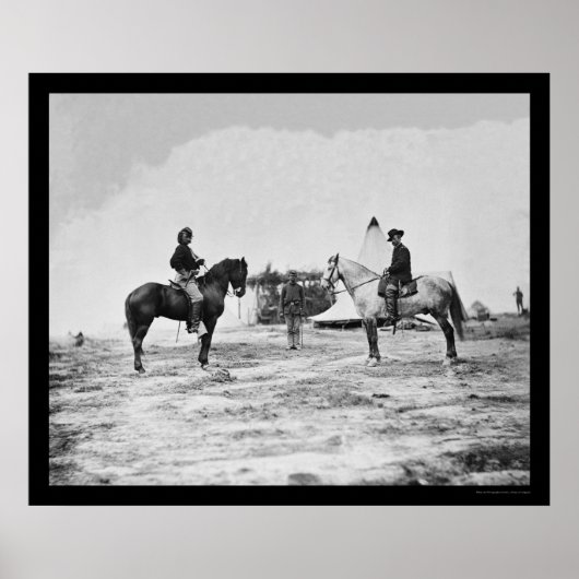 キャプテンカスター&ジェネラルプレゾントンファルマス1863 ポスター (正面)