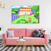 キャプテンカヤックズハウス キャンバスプリント (インサイチュ (リビング))