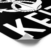 キャプテンキースボート船いかりボート用ヨット ポスター (角)