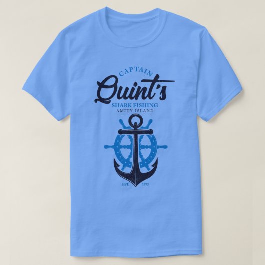 キャプテンクイン魚釣り Tシャツ (デザイン正面)