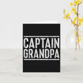 キャプテングランドパシャツメンズファーザーズデイボート カード (黄色い花)