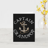 キャプテングランドポップボートセーリングボートヴィンテージアンチ カード (黄色い花)