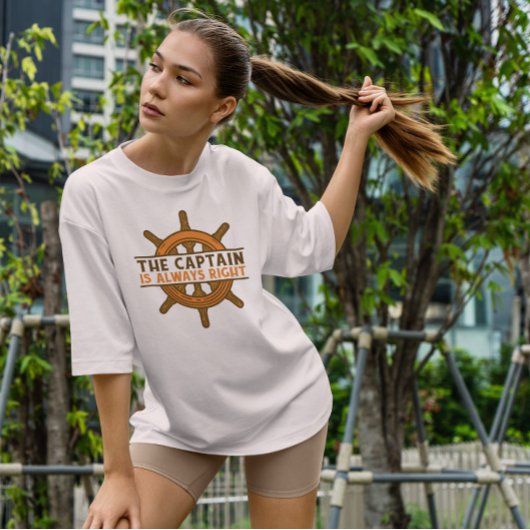 キャプテンシップ車輪引用文 Tシャツ