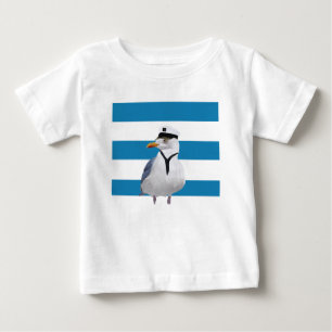 キャプテンシーガルブルーストライプズ ベビーTシャツ