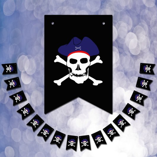 キャプテンジャック、パイレーツバンティングフラッグ、ボートパーティー バンティングフラッグ