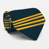 キャプテンストライプ金ゴールド、 ネクタイ (ロール)