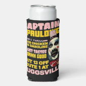 キャプテンスポールディングフライドチキン、ヴィンテージホラー スリム缶クーラー (Seltzer正面)