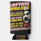 キャプテンスポールディングフライドチキン、ヴィンテージホラー スリム缶クーラー (裏面)