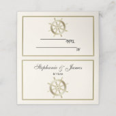 キャプテンズホイールフェイク金ゴールドアイボリー プレイスカード (外部開封)