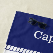 キャプテンズホイールロ航海のープの名前の追加 ビーチタオル (インサイチュ)