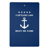 キャプテンズログオーターネームクラシックいかりスター ミニクリップボード (裏面)