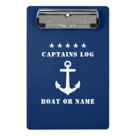 キャプテンズログオーターネームクラシックいかりスター ミニクリップボード