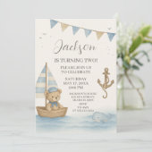 キャプテンズ航海の誕生日招待状 招待状 (スタンド正面)